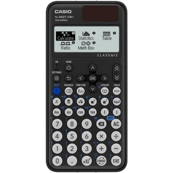 Casio ClassWiz GCSE Scientific Calculator Dual Powered - Black - FX85GTCW+BK