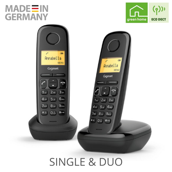 Gigaset A170 Digital Cordless Telephone with Illuminated Display - Single & Duo