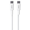 Groov-e USB-C to USB-C Charging Cable 2M - White - GVMA023WE