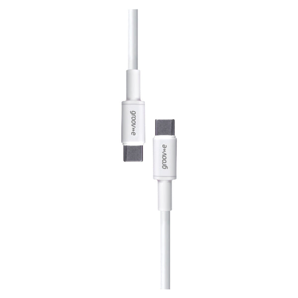 Groov-e USB-C to USB-C Charging Cable 2M - White - GVMA023WE