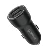 Groov-e Dual USB-A Car Charger 15W - Black - GVMA121BK