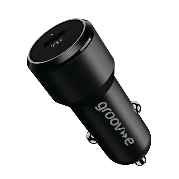 Groov-e USB-C Car Charger 20W - Black - GVMA123BK