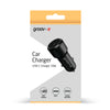 Groov-e USB-C Car Charger 20W - Black - GVMA123BK