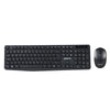 Groov-e Wireless Full Size Qwerty Keyboard & Mouse Set - Black - GVPC14BK