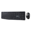 Groov-e Wireless Full Size Qwerty Keyboard & Mouse Set - Black - GVPC14BK