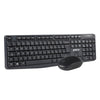 Groov-e Wireless Full Size Qwerty Keyboard & Mouse Set - Black - GVPC14BK