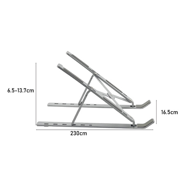 Groov-e Folding Laptop Stand for Desk - Aluminium-Alloy - GVPC15SR