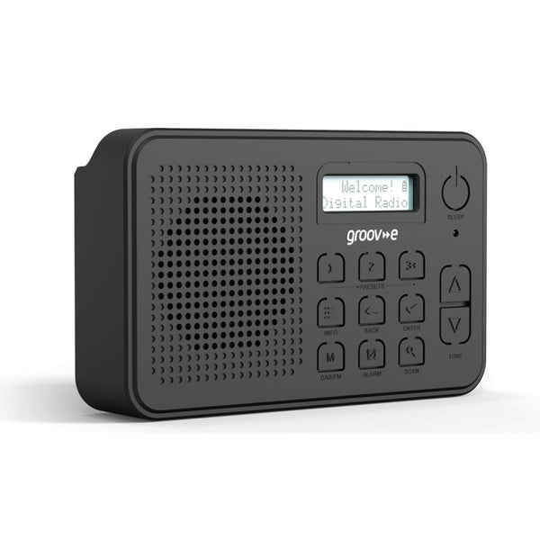 Groov-e Madrid Recahargeable DAB Radio - GVDR10BK