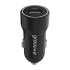 Groov-e USB-A Car Charger 12W with Lightning Cable 1M - Black - GVMA126BK