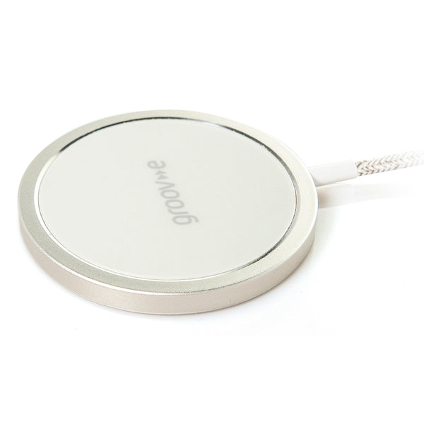 Groov-e Magnetic Wireless Charger 15W - White - GVMA141WE