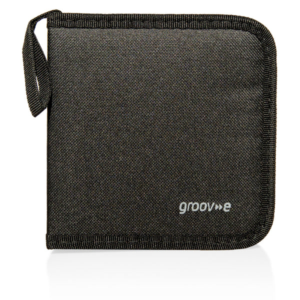 Groov-e Oxford Cloth CD/DVD Wallet with 40 Sleeves - Black - GVPC09BK