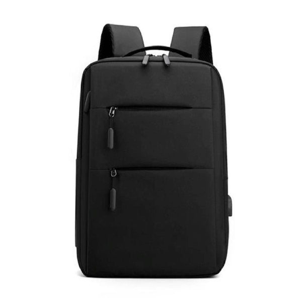 Groov-e Laptop Backpack with 5 Compartments & USB Port - Black - GVPC12BK