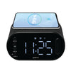 Groov-e Atlas II Alarm Clock Radio with Bluetooth Speaker & Wireless Charging Pad - GVCR06BK