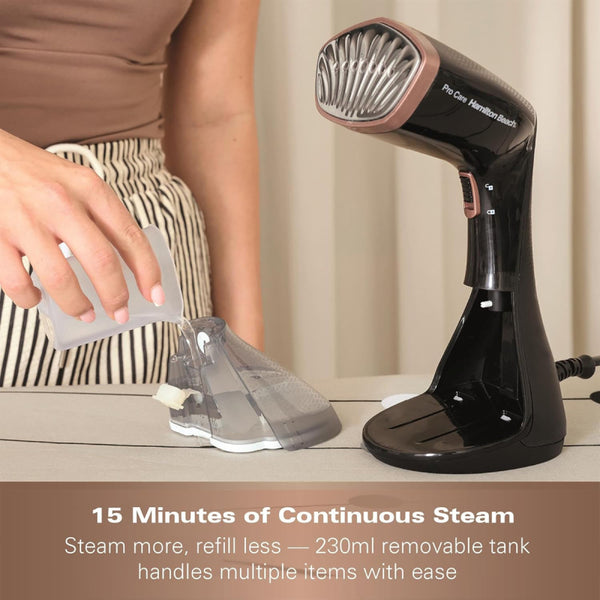 Hamilton Beach Procare Handheld Garment Steamer - Black & Bronze - HB016