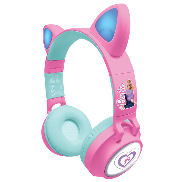 Lexibook Barbie Bluetooth Headphones with LED Lights - HPBTKTBB