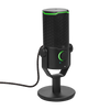 JBL Quantum Stream Studio Triple Condenser USB Microphone with Four Cardioid Pick-Up Patterns for Smooth Streaming - Black