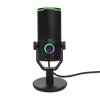 JBL Quantum Stream Studio Triple Condenser USB Microphone with Four Cardioid Pick-Up Patterns for Smooth Streaming - Black