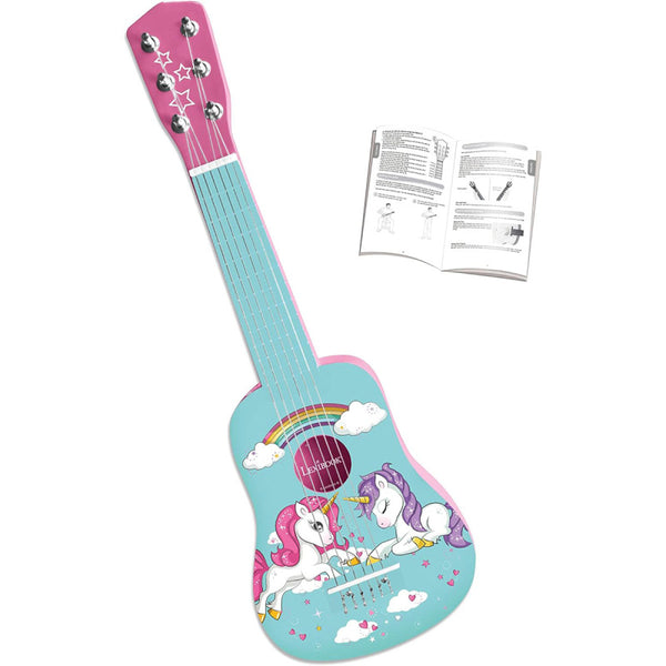 Lexibook Unicorn My First Wood Guitar - K205UNI