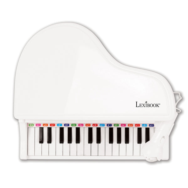 Lexibook First Electronic Piano for Kids With Mic & Light Effects - White - K731