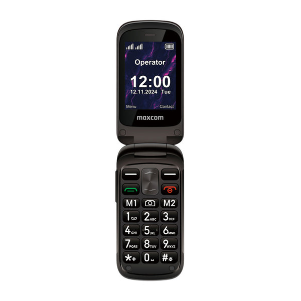 Maxcom 4G VoLTE Comfort Flip Phone - Black - MM834L
