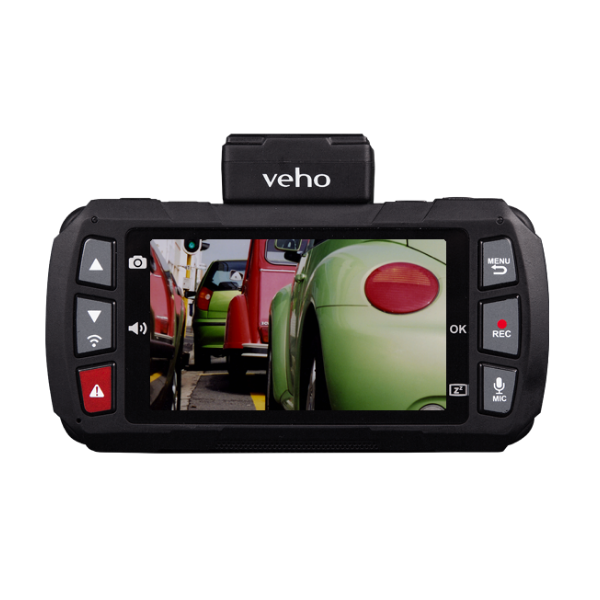 Veho Muvi Drivecam KZ-1 Dash Camera | Quad HD | Wi-fi | GPS | 3.0" LCD Widescreen Display | G-Sensor Motion Detection - Black - VDC-001-KZ1-F