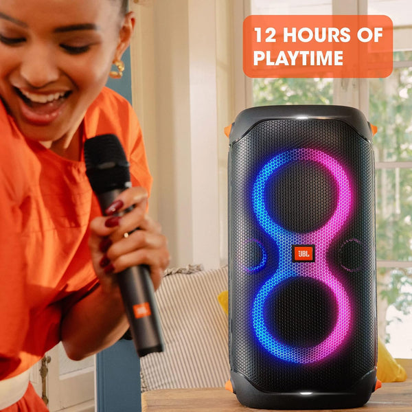 JBL PartyBox110 Portable Indoor and Outdoor Party Speaker with Built-In Lights and IPX4 Splashproof Design - JBLPARTYBOX110UK