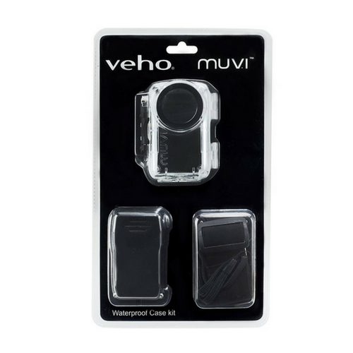 Veho Muvi HD Waterproof Case - Black/Clear - VCC-A010-WPC