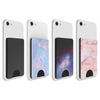 PopSockets PopWallet Sleek, Removable Card Holder Mount for Smartphones - Black, Pink Marble, Blue Galaxy or Chroma Cloud