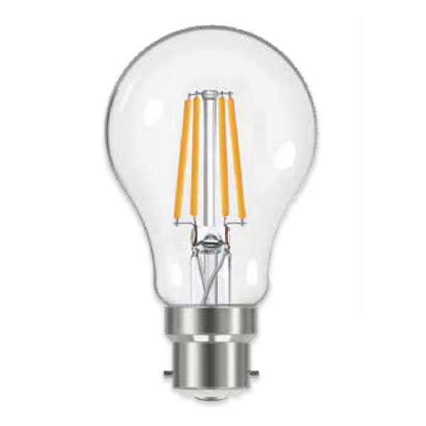 Linx A60 Reflector Clear B22 4W / 6.5W / 8.5W LED Filament Bulb White Daylight / Warm White - LX00