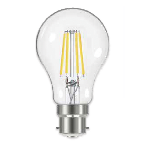 Linx A60 Reflector Clear B22 4W / 6.5W / 8.5W LED Filament Bulb White Daylight / Warm White - LX00