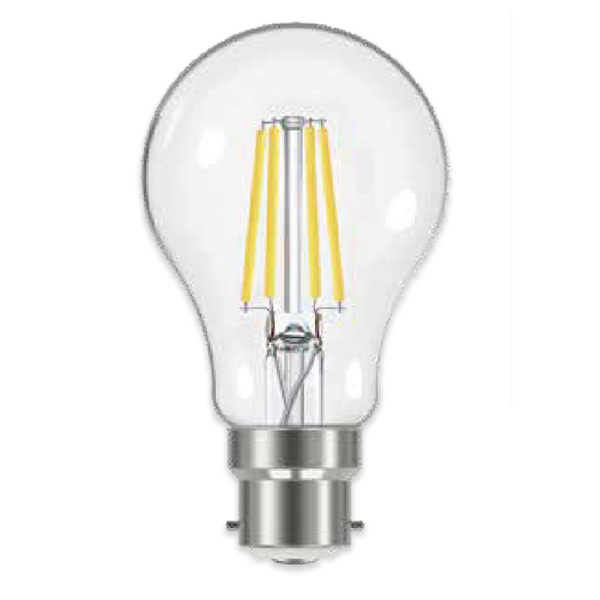 Linx A60 Reflector Clear B22 4W / 6.5W / 8.5W LED Filament Bulb White Daylight / Warm White - LX00