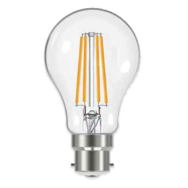 Linx A60 Reflector Clear B22 4W / 6.5W / 8.5W LED Filament Bulb White Daylight / Warm White - LX00