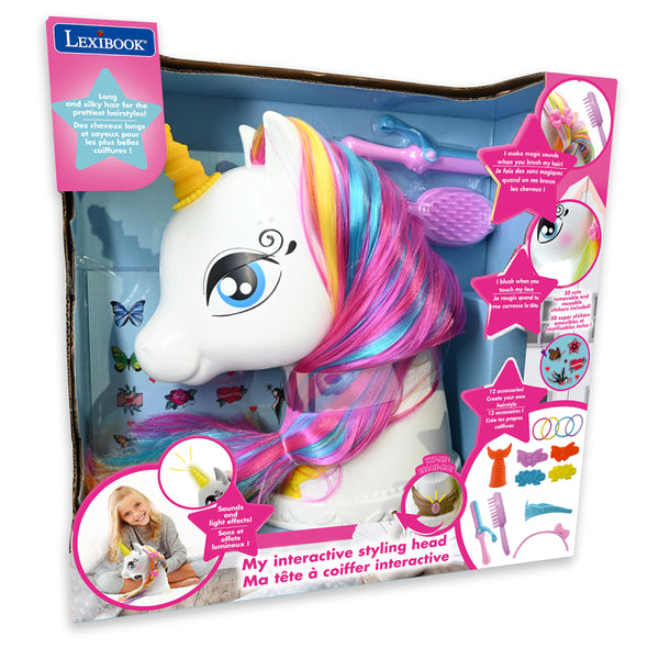 Lexibook My Magic Interactive Styling Head Unicorn with Accessories - SHUNI