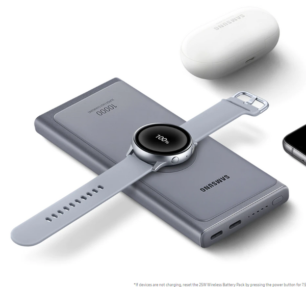 Samsung 10,000mAh Power Bank with Dual USB-C Ports and USB-C Cable - Grey - EB-U3300XJEGEU