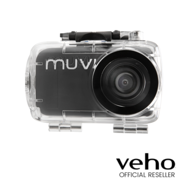 Veho Muvi HD Waterproof Case - Black/Clear - VCC-A010-WPC