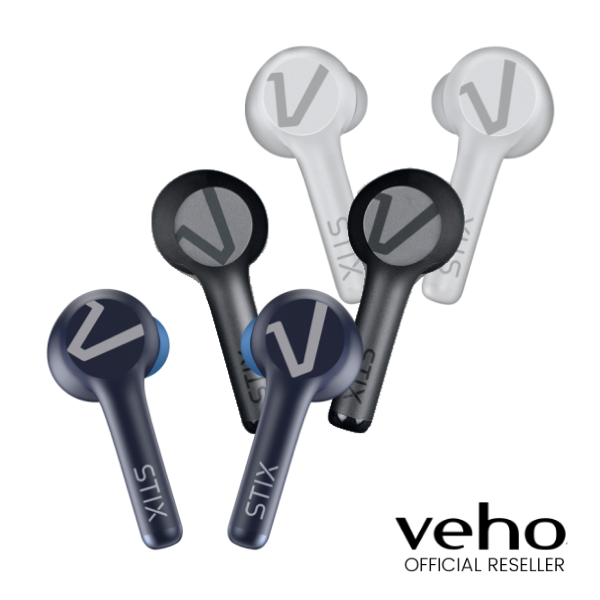 Veho STIX True Wireless Earphones | Charging Case included