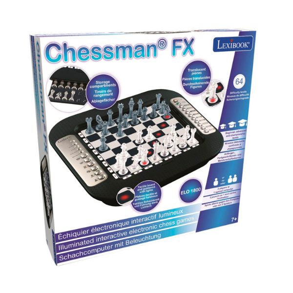 Lexibook Chessman FX Electronic Chess Game with Touch Sensitive Keyboard – Black – CG1335