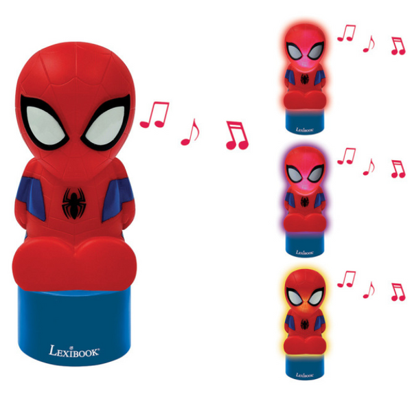 Lexibook Spiderman Colour Changing Nightlight and Speaker - NS01SP