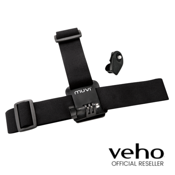 Veho Rubberised Helmet Mount for MUVI HD with Waterproof Case Tripod Mount - VCC-A014-HM