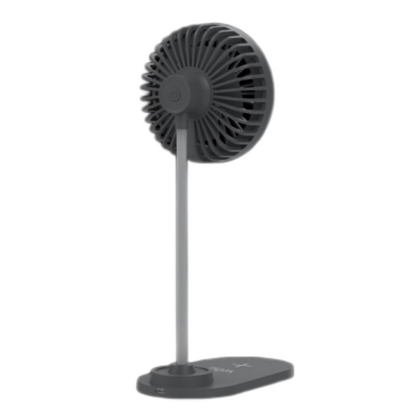 Veho UF-2 USB 3-in-1 Desktop Fan, Smartphone Charger & LED Lamp - VUF-002-UF2