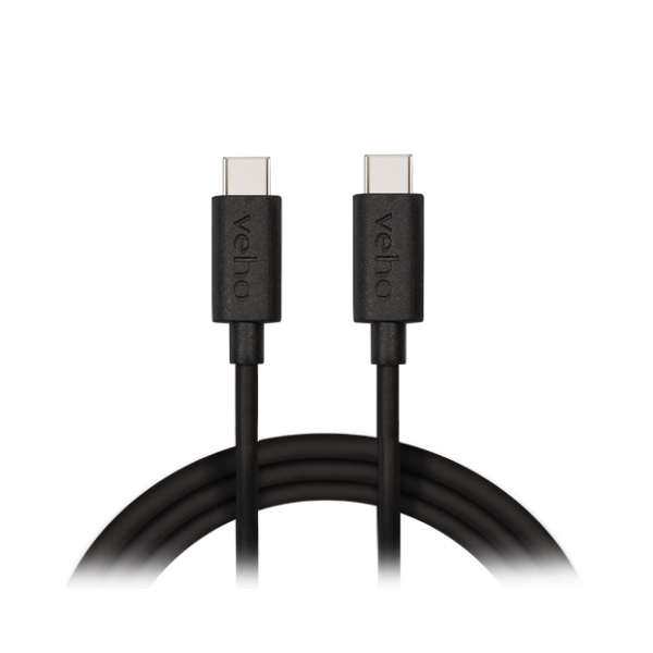 Veho USB-C™ to USB-C™ Charge and Sync Cable (1m/3.3ft) - Black - VCL-006-C2C