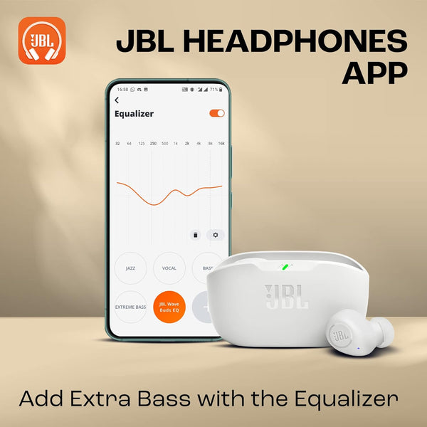 JBL Wave Buds In-Ear Wireless Headphones with Charging Case