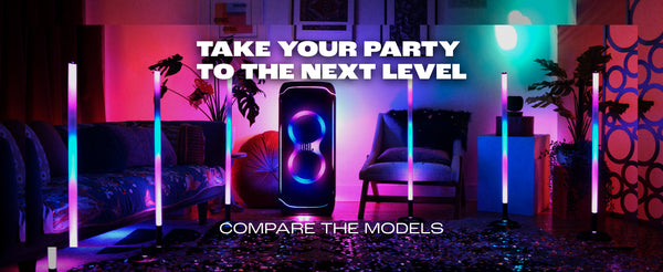 JBL PartyLight Stick | Portable Bluetooth Party Light Bar for PartyBox Speakers, 360° RGB LED, 8h Battery