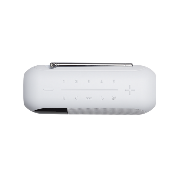 JBL Tuner 2 Portable Radio | Bluetooth Speaker with DAB & FM Radio - White