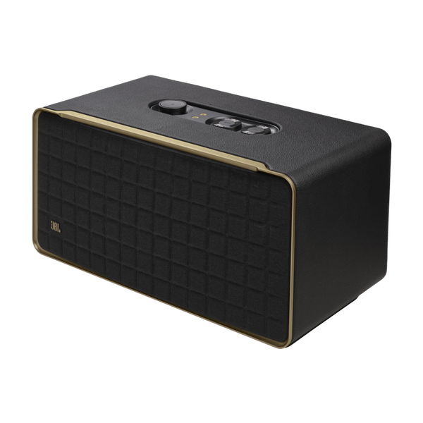 JBL Authentics 500 Hi-Fi Smart Home Speaker with Dolby Atmos, Wi-Fi, Music Streaming, Voice Assist, Bluetooth, Retro Design - Black