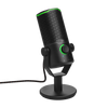 JBL Quantum Stream Studio Triple Condenser USB Microphone with Four Cardioid Pick-Up Patterns for Smooth Streaming - Black