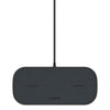 Mophie Dual Qi Wireless Charging Pad 10W (Fabric) with UK Plug Adaptor - Grey/Black - 409903634