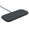 Mophie Dual Qi Wireless Charging Pad 10W (Fabric) with UK Plug Adaptor - Grey/Black - 409903634