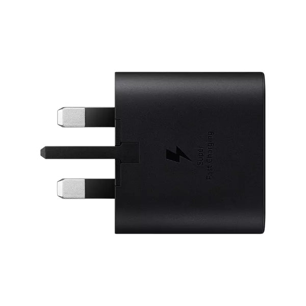Samsung 25W Super Fast Charging Travel Adapter & USB-C to C Data Cable - Black - EP-TA800XBEGGB