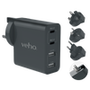 Veho TA-45 Multi region universal USB charger plug adapter - VAA-700-TA45